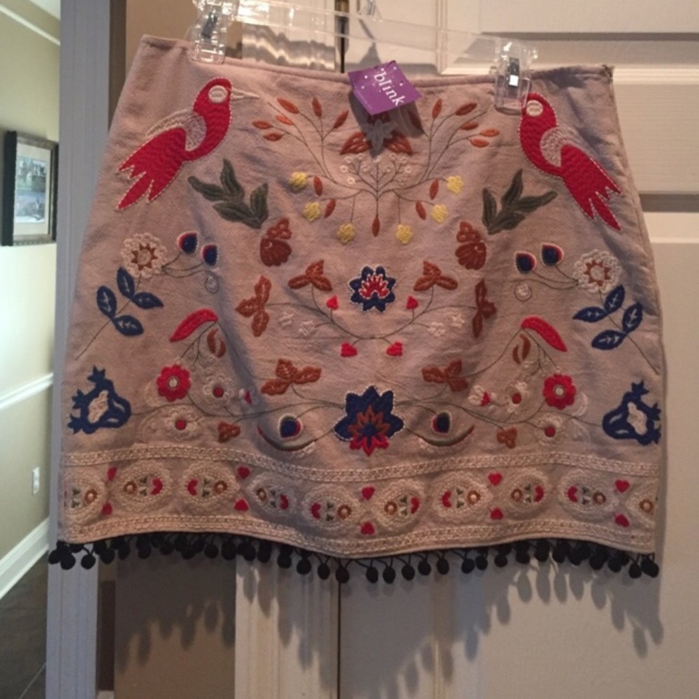 NWT Awesome Embroidered Skirt!!!
