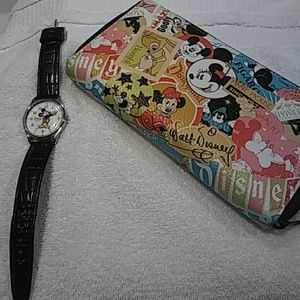 Disney Wallet & Mickey Mouse Watch