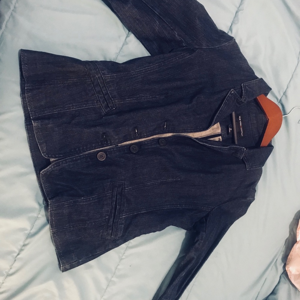 New York &Company Jean Blazer Size M