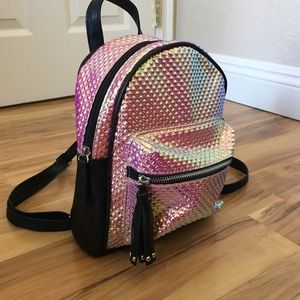Holographic Mini Backpack