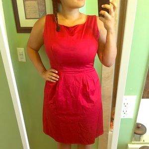 Retro Vintage Inspired Red Dress