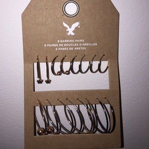 AEO 8 Pairs of Assorted Hoop Earrings