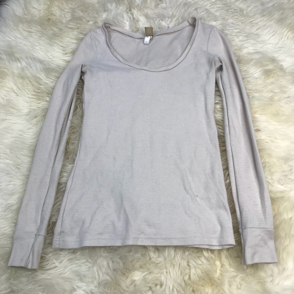 BKE Cream Long Sleeve Shirt!