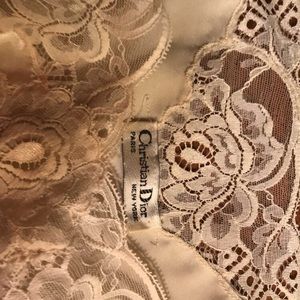 Christian Dior silk lace lingerie top Trade!❌