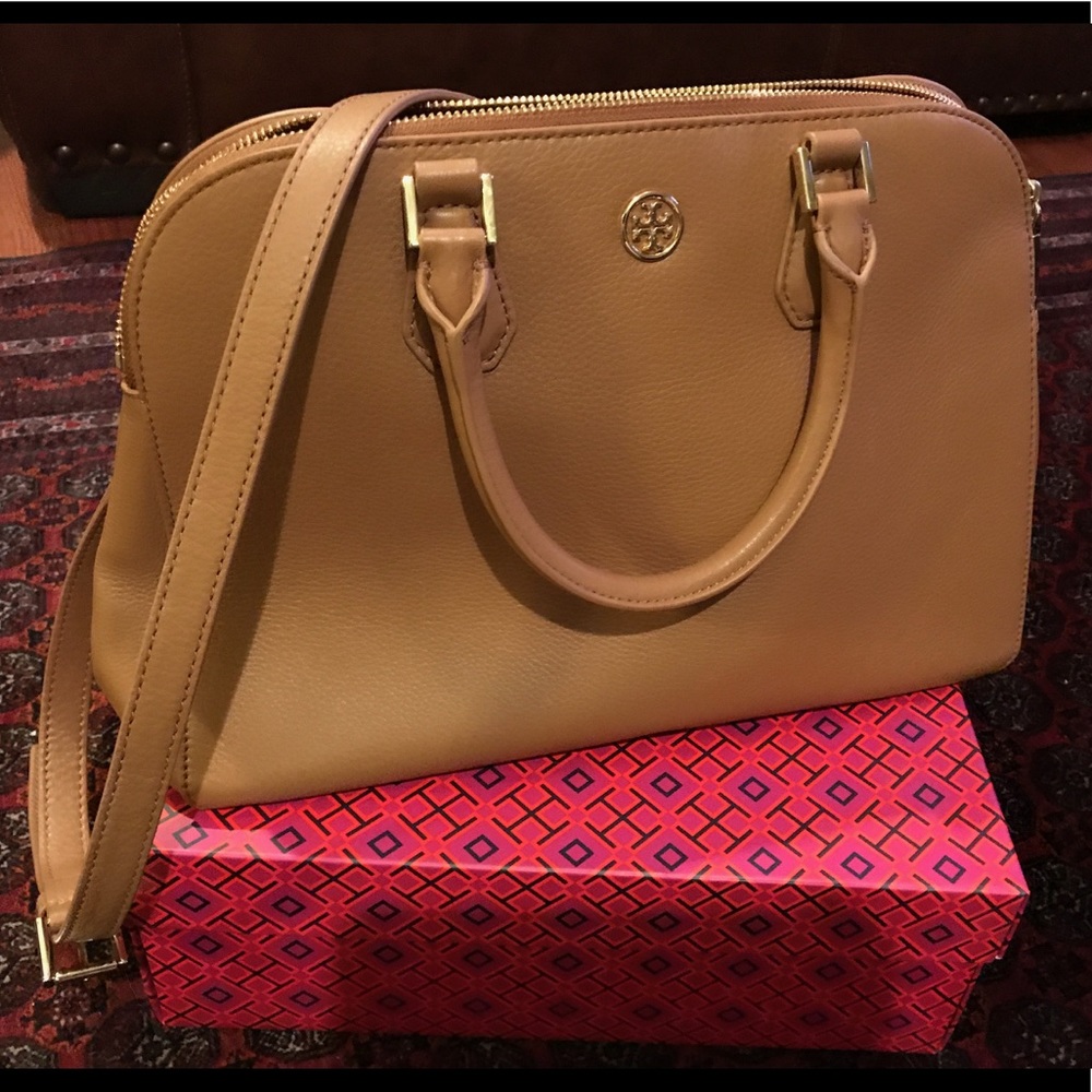 Tory Burch nude handbag