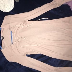 Express lace up long sleeve