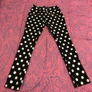 Polka Dot Black and White Pants