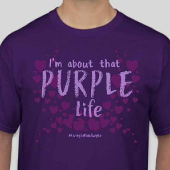PURPLE LOVERS TEE - Picture 3 of 5