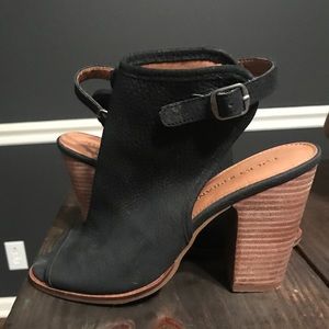 Lucky Brand open-toed booties