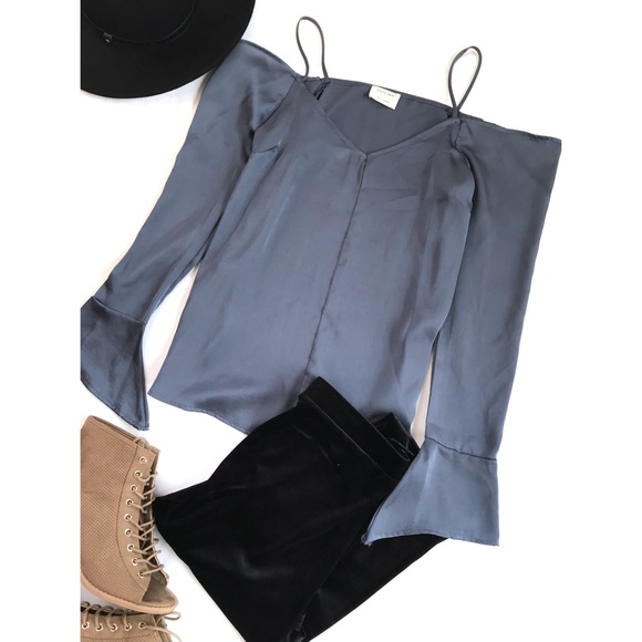 Off shoulder Cami Button Up Top - Picture 2 of 3