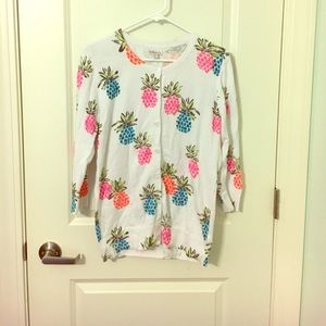 Multi-Colored Pineapple Cardigan