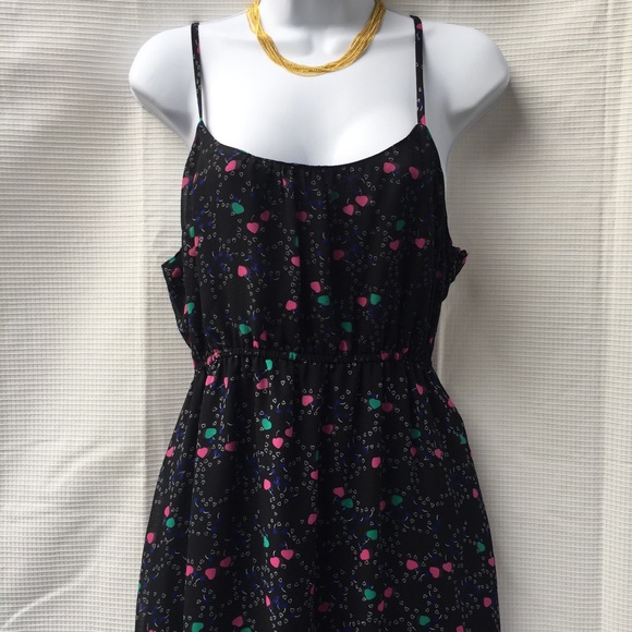 ⬇️ $65 I Love ❤️ Robson black dress  med hearts - Picture 2 of 8