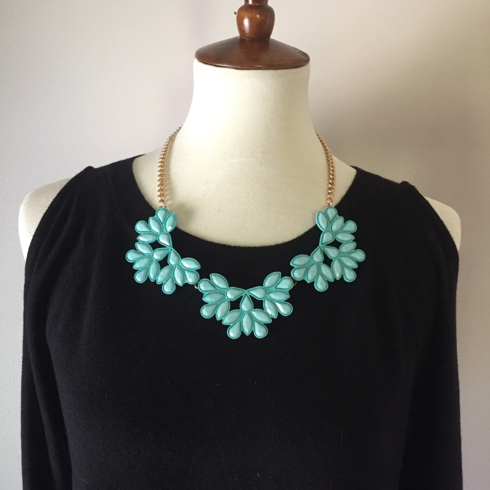 Light Turquoise Statement Necklace