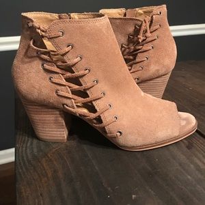 Lucky Brand open-toed booties