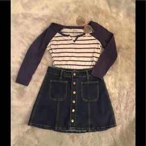 AUTHENTIC AMERICAN HERITAGE Striped Baseball Tee