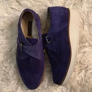 Blue wedge shoes💙