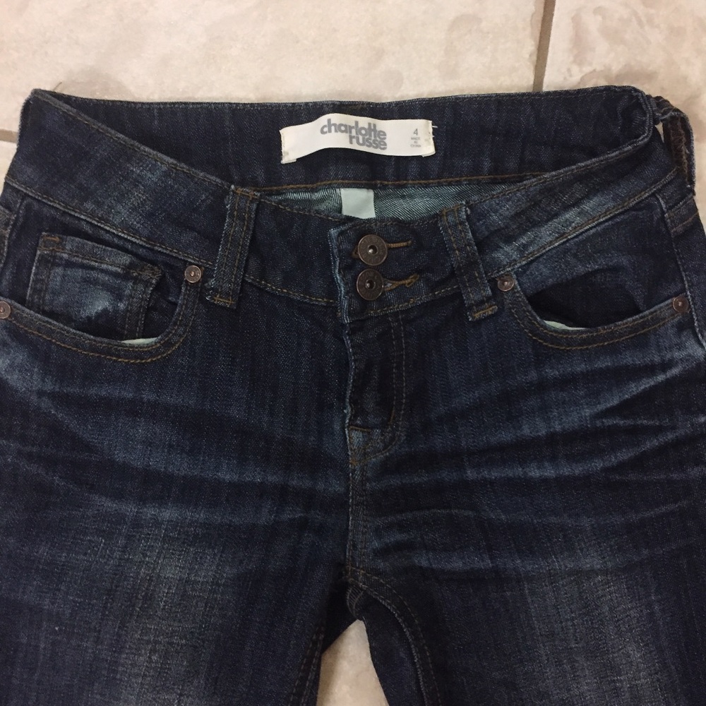NWOT Charlotte Ruse Skinny Bootcut Jeans 4 - Picture 5 of 5
