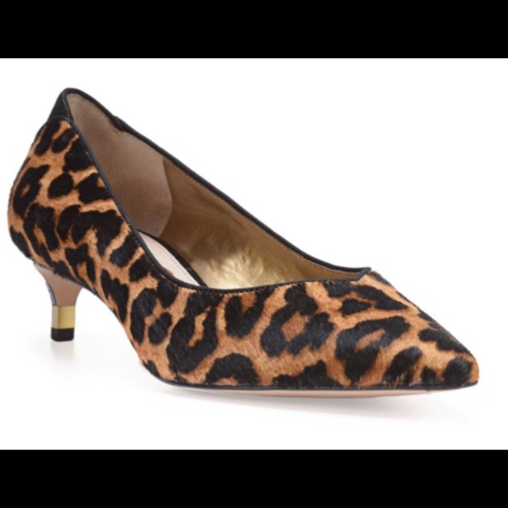 Sam Edelman Leopard Kitten Pumps. Size 10