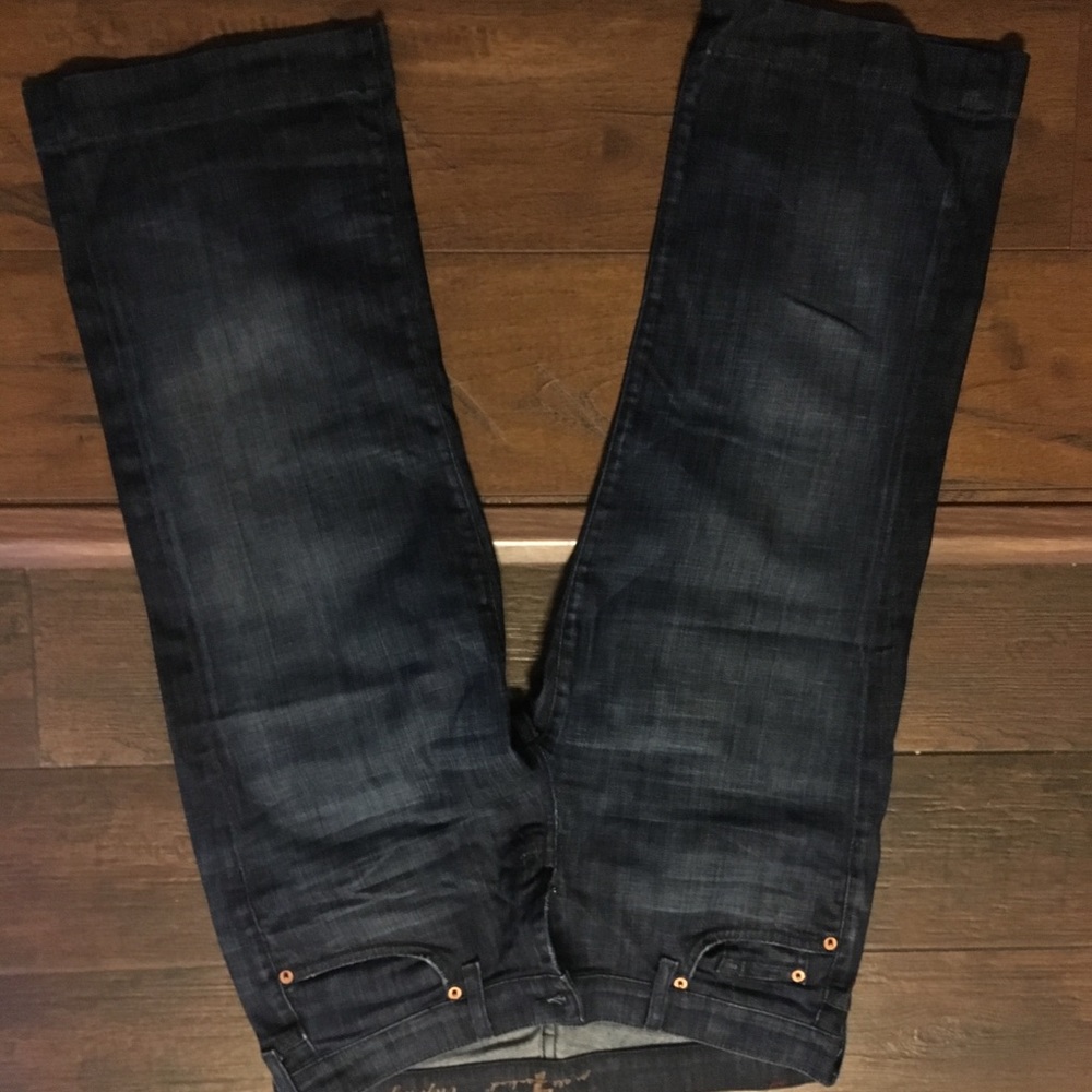 Seven wide leg cropped jeans