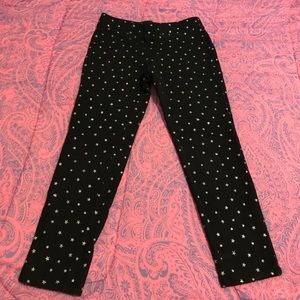 Black Sparkly Twinkle Little Stars Pants