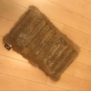 Rabbit cowl neck scarf - snood