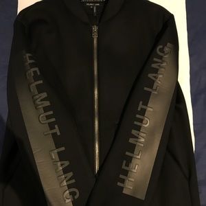 Helmut Lang Logo Print Bomber