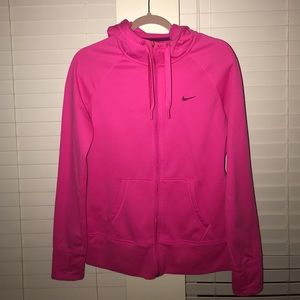 Pink Nike Therma-Fit Zip Up Hoodie