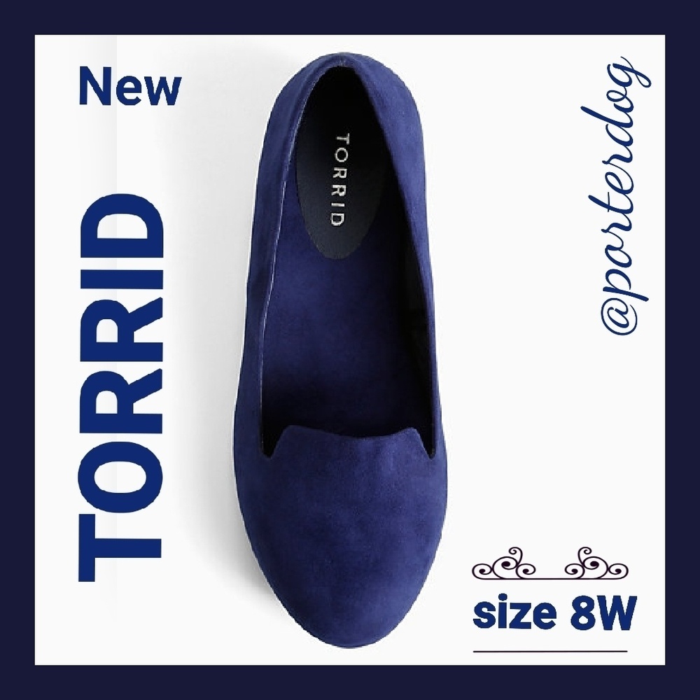 🆕️Torrid Faux Suede Micro Heel Loafers 8W