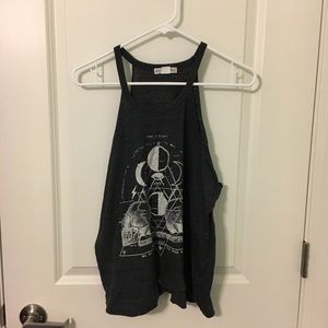Dark Gray Halter Tank Top
