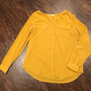 LOFT Mustard-yellow blouse
