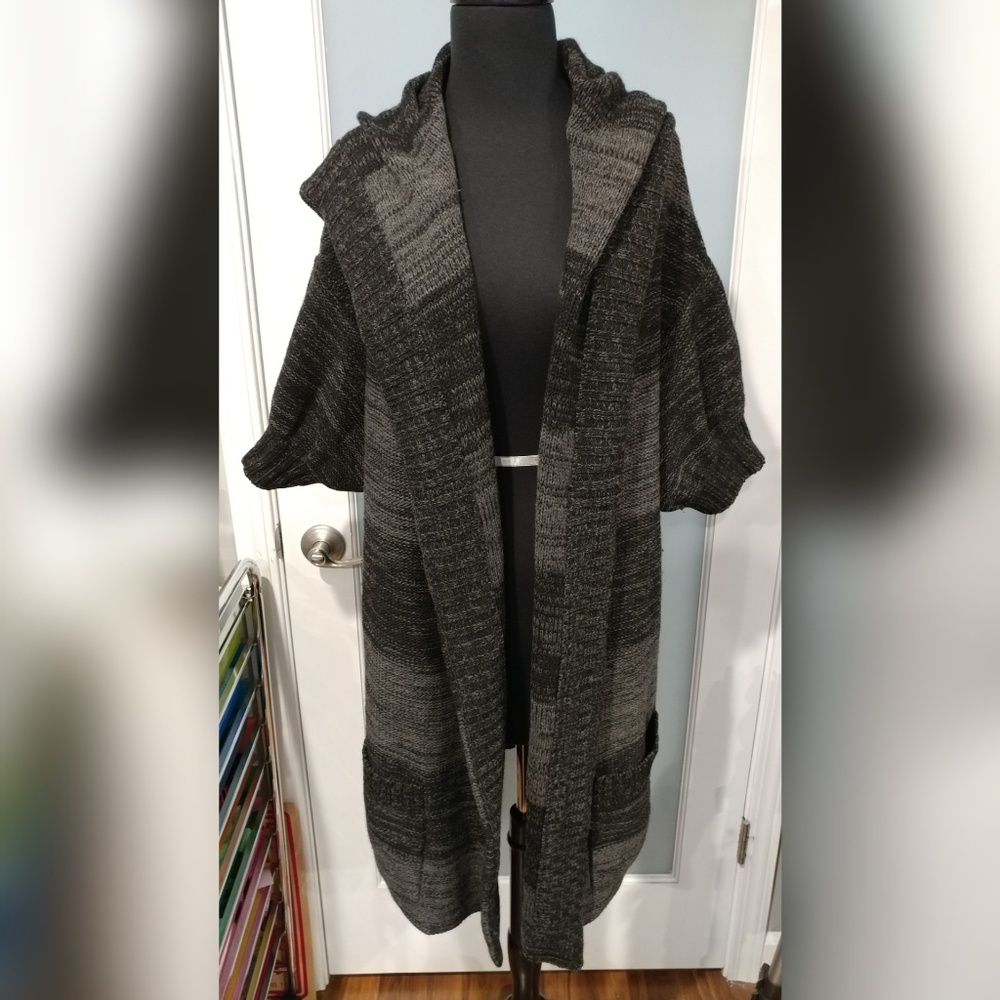 Vince Chunky Knit Hooded Cardigan