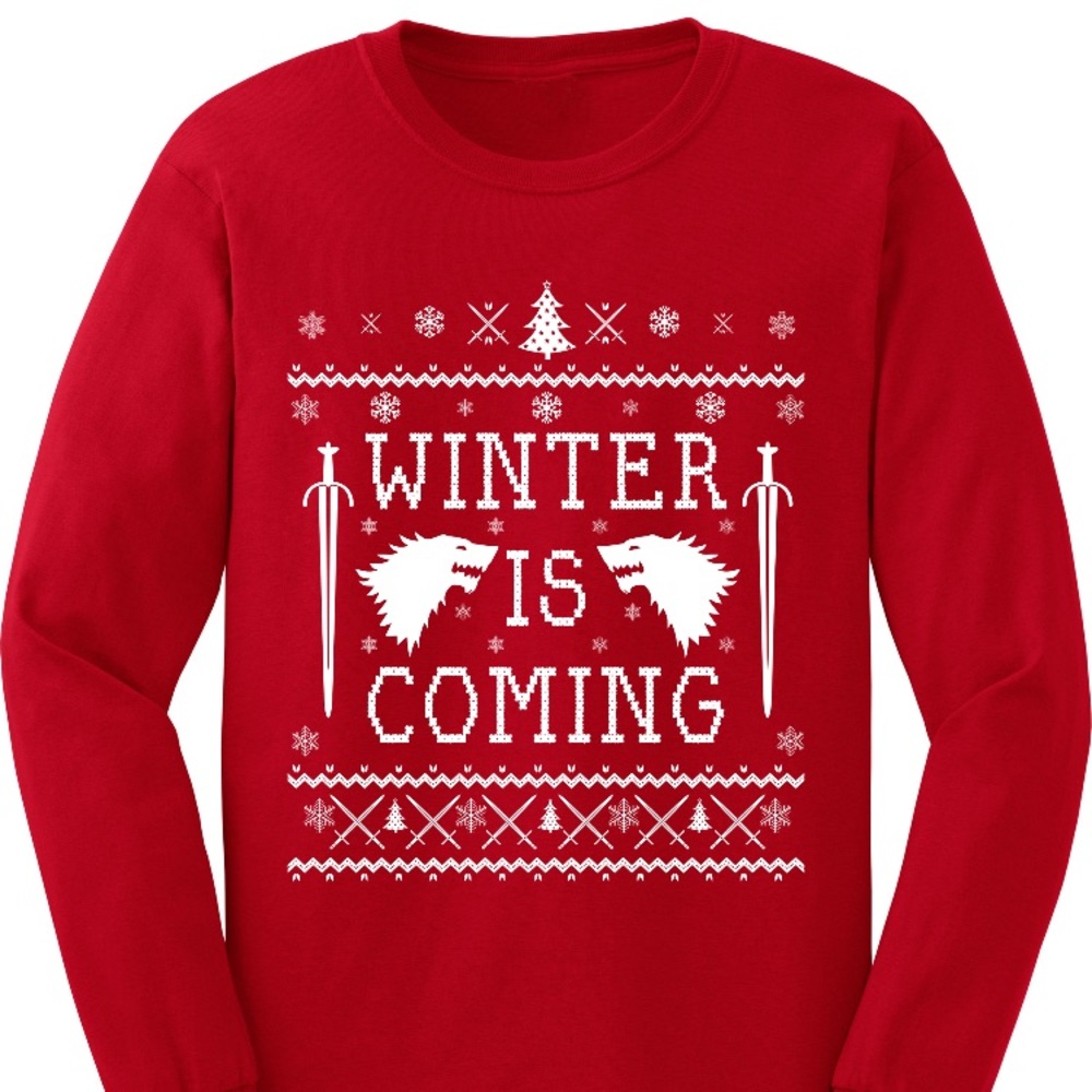 Winter is coming ugly Christmas sweater sweatshirt