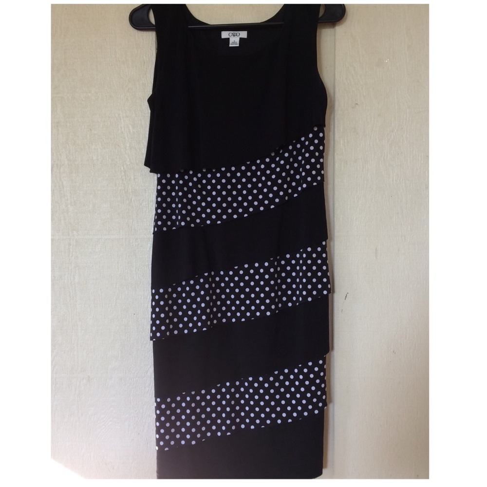 Cato Sleeveless Polka Dot Dress