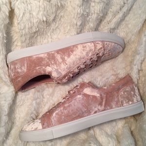 Pink Velvet Sneakers