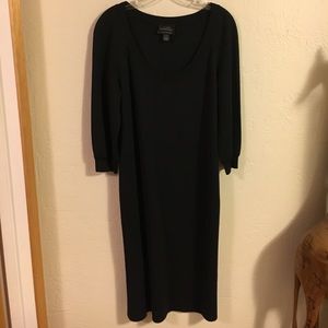 St. John Essentials Black Casual Knit Dress