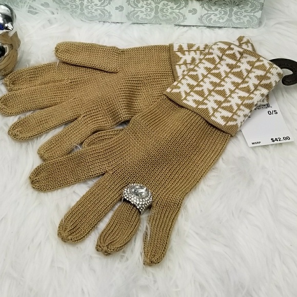 MICHAEL KORS GLOVES / MITTENS cream-tan - Picture 3 of 4