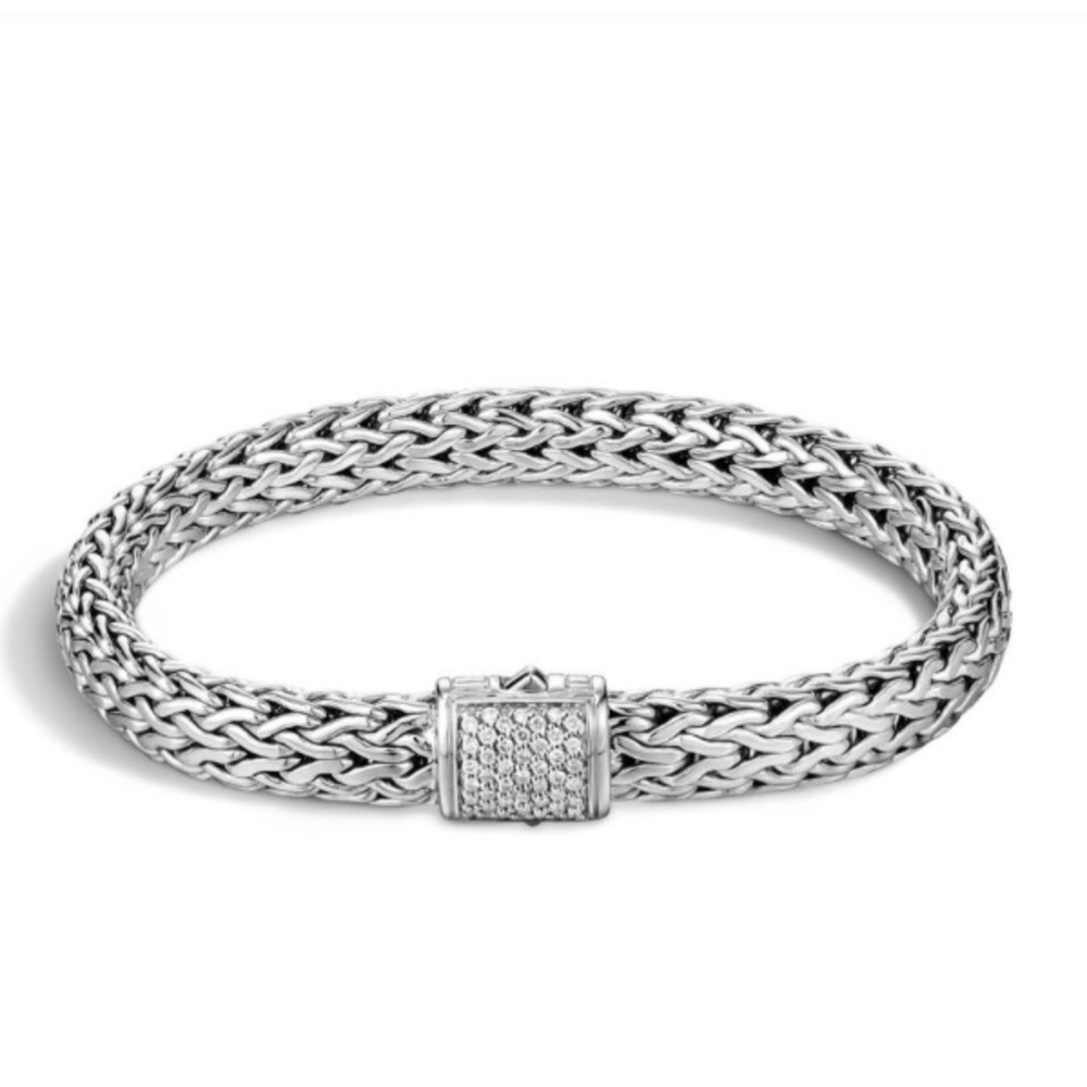 John hardy Classic Chain Bracelet with Diamonds - Picture 1 of 8
