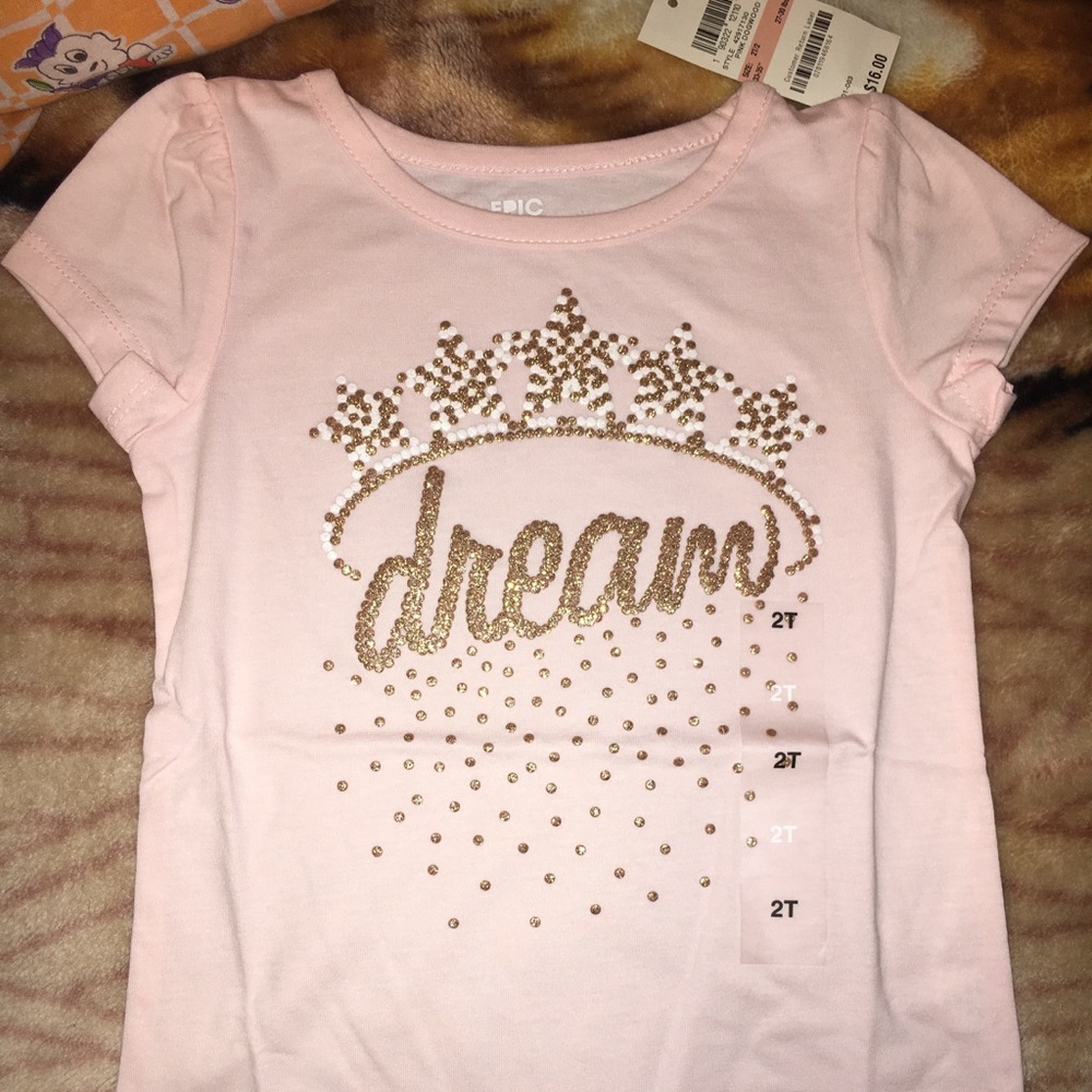 NWT pink sparkly T-shirt