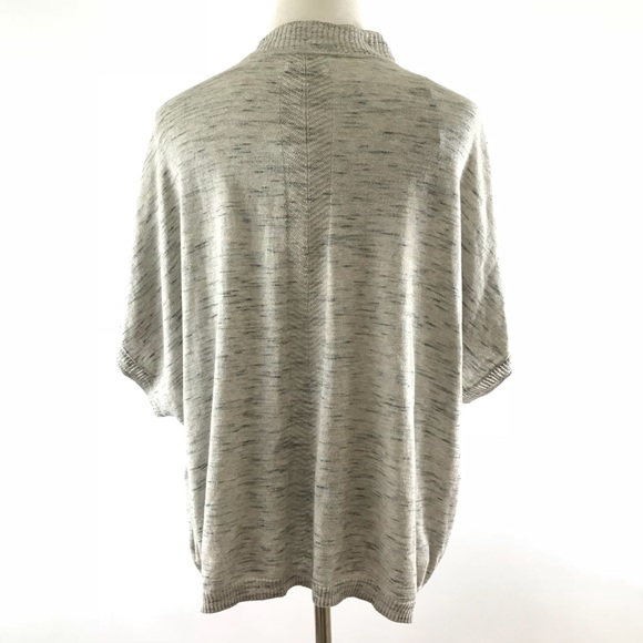 New Plus Size Cardigan XL Gray Top Stretch Knit - Picture 3 of 4