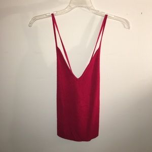 Kendall & Kylie Red Sweater Tank