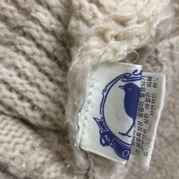 Olive Brand Chunky Knit Button Front Sweater Med - Picture 3 of 8