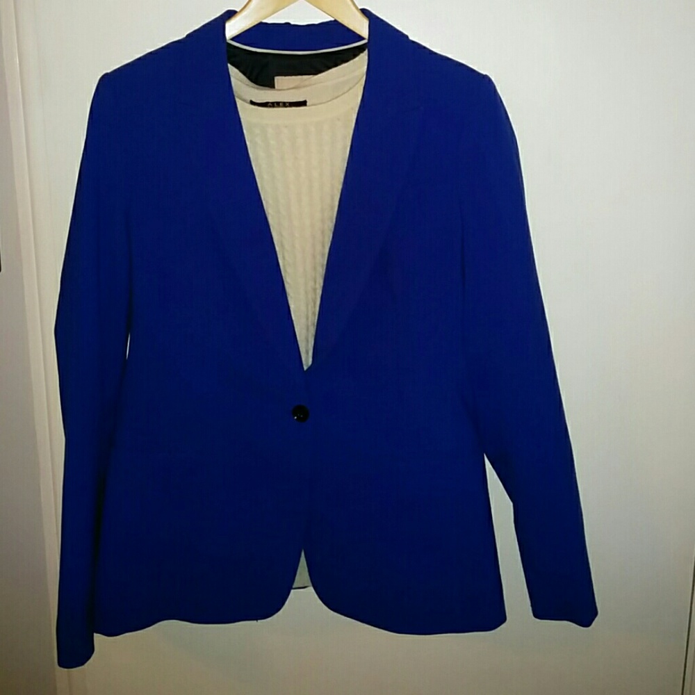 Banana Republic 14 12 Blue Wool Suit Skirt Pants