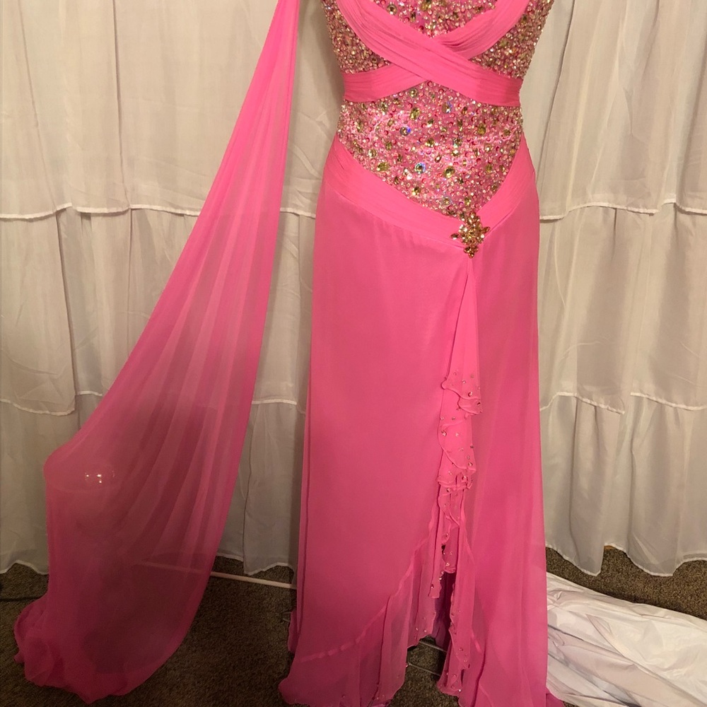 Prom/pageant dress/ bubblegum pink sz 4