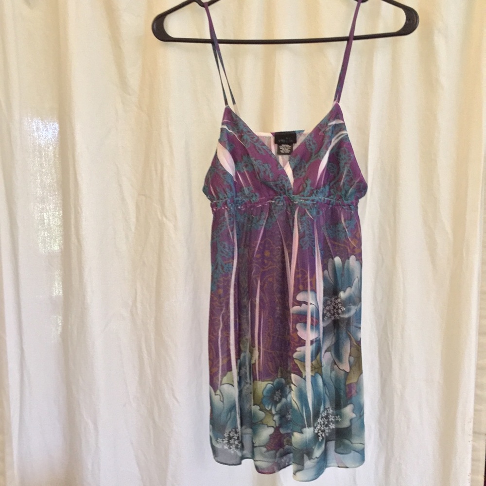 Rue 21 small purple and blue tank