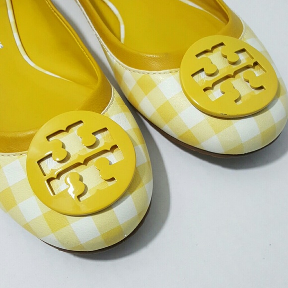 tory burch yellow shoes