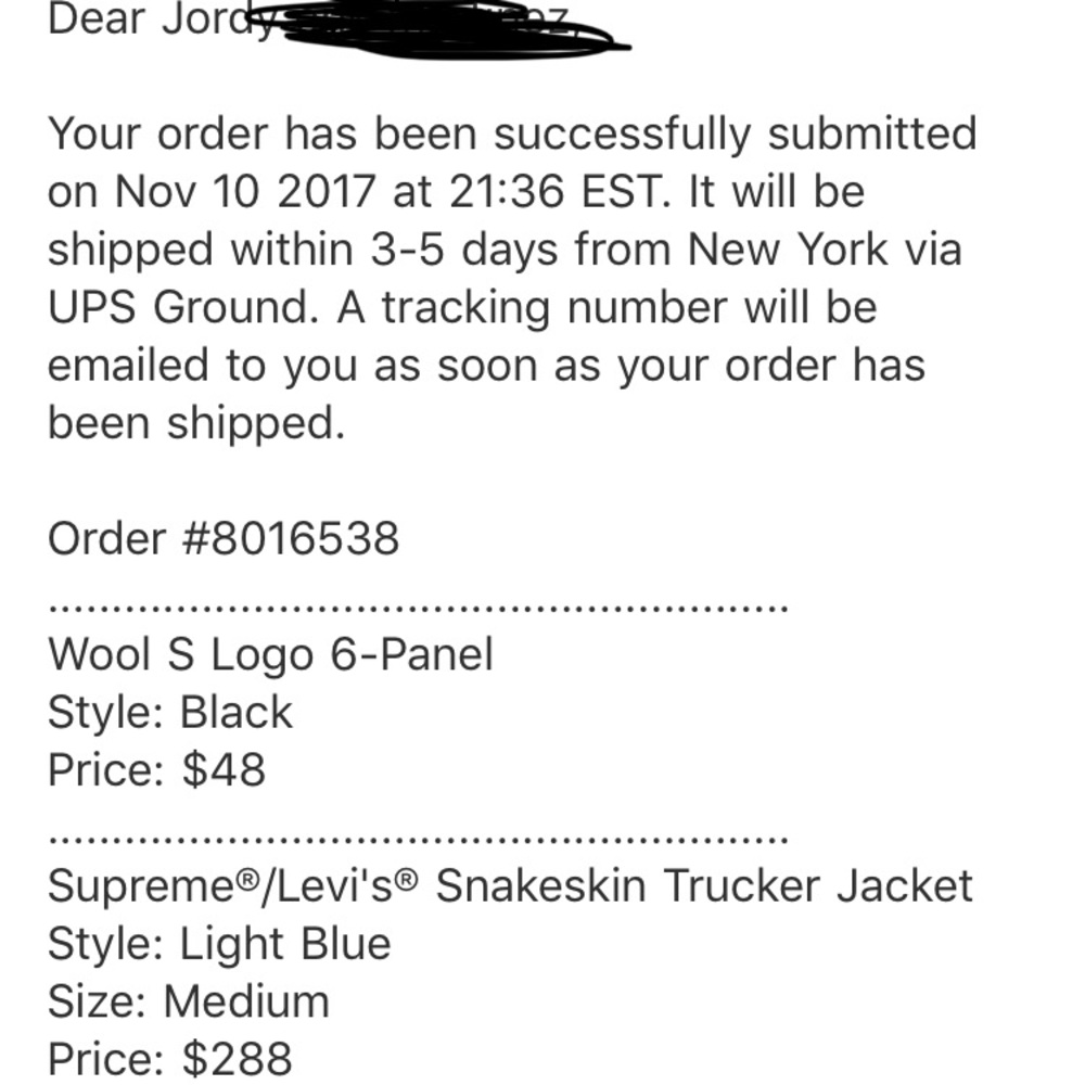 Supreme/ levi’s light blue snakeskin - Picture 2 of 4