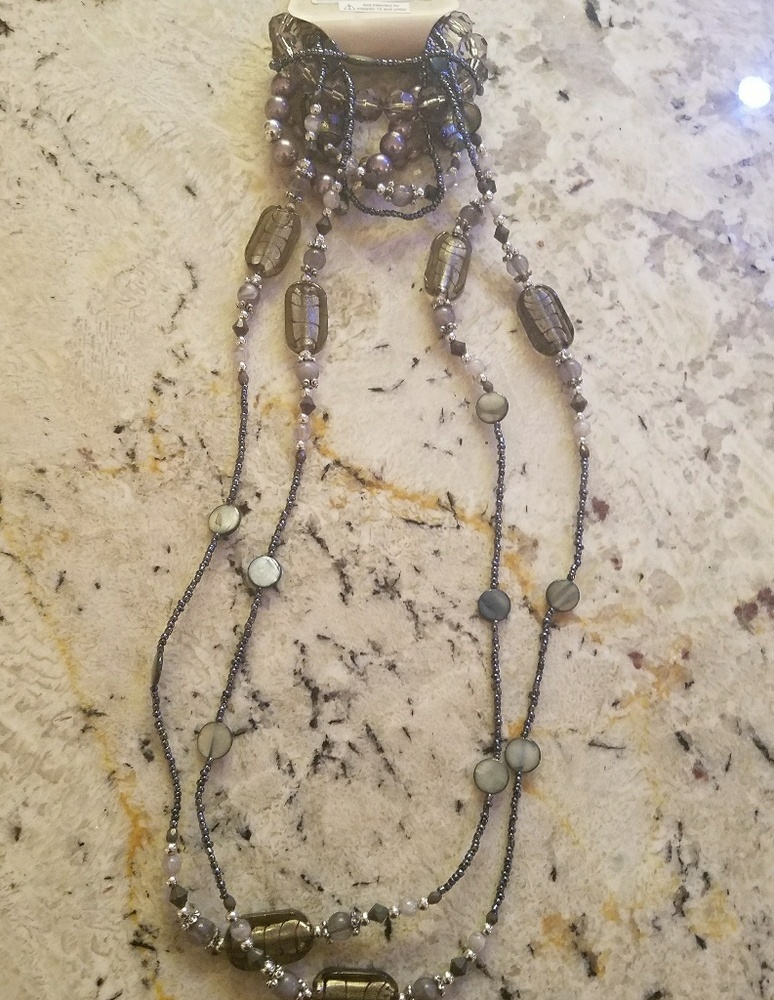 Long beaded necklace