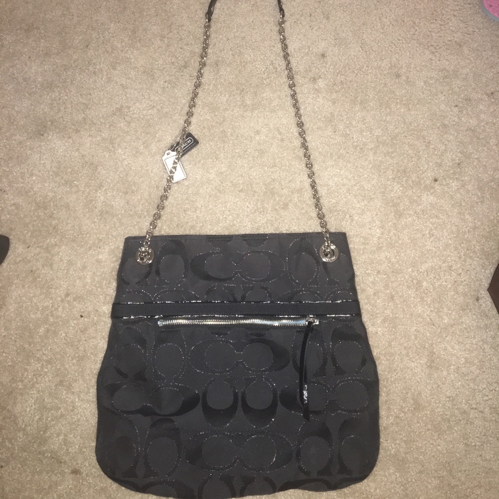 New coach bag, light blue interior . Never worn,