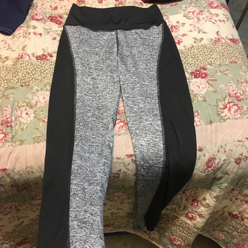 Grey & black workout pants
