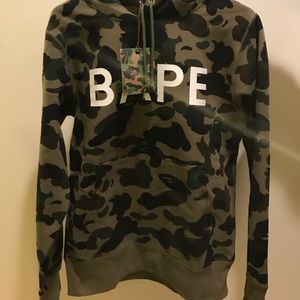 Authentic Bape 1st camo hooded sweatshirt